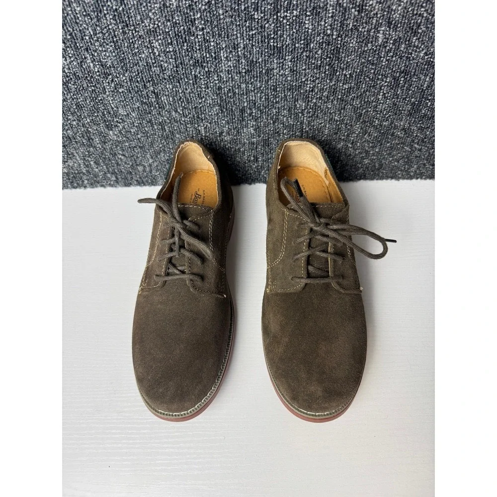 G.H. Bass Bass-Junior 2 Brown Suede Leather Oxford Shoes Size 5M Excellent